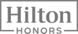 This image features the Hilton Honors logo, with the word "Hilton" above and "HONORS" below in a rectangular frame.
